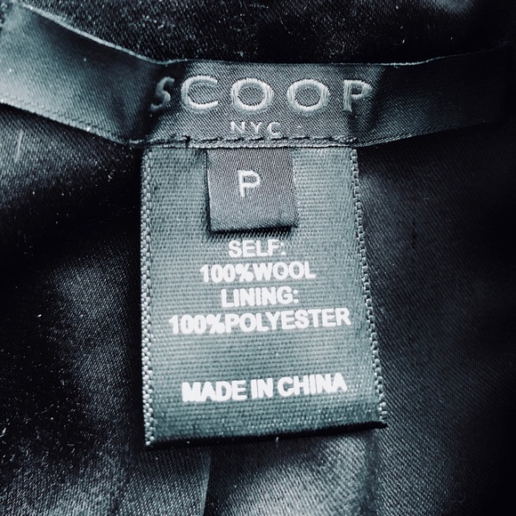 Scoop NYC Long Sleeve Boiled Wool Coat - Picture 7 of 8